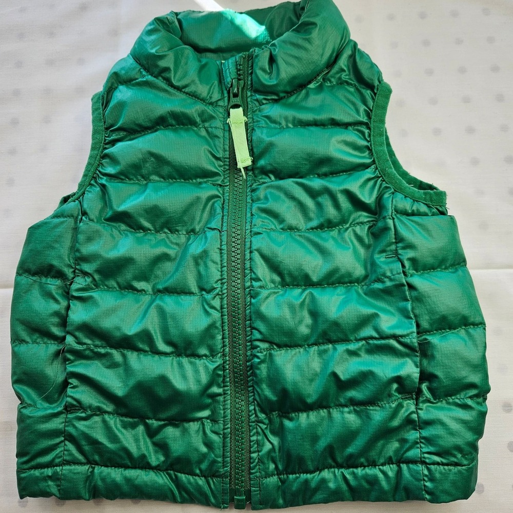 Primary Kids' Lightweight Puffer Vest in Grass Green‎
